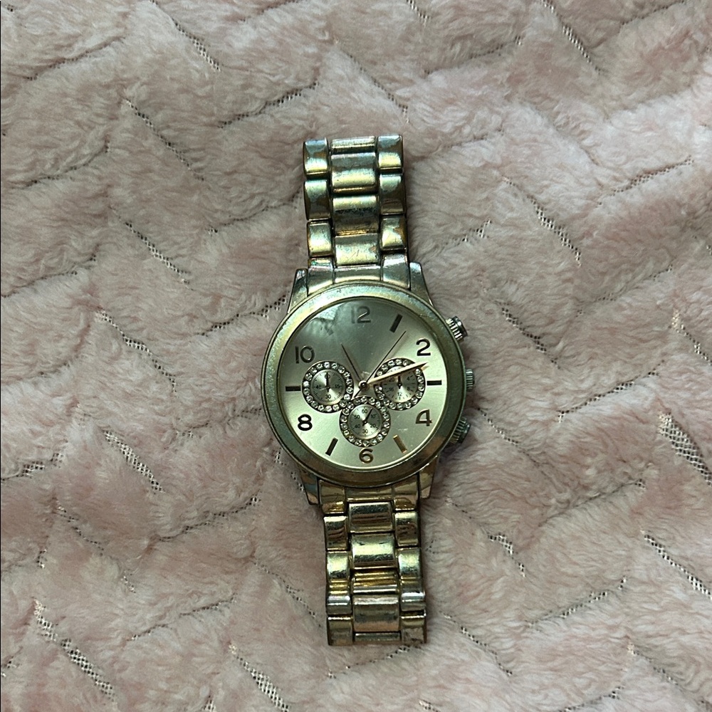 Rose gold watch
